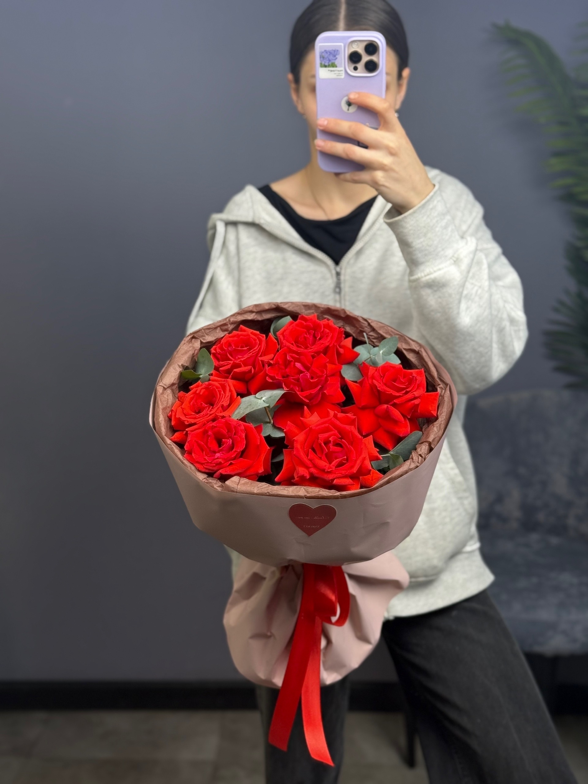 Моно букет из розы сорта Нина