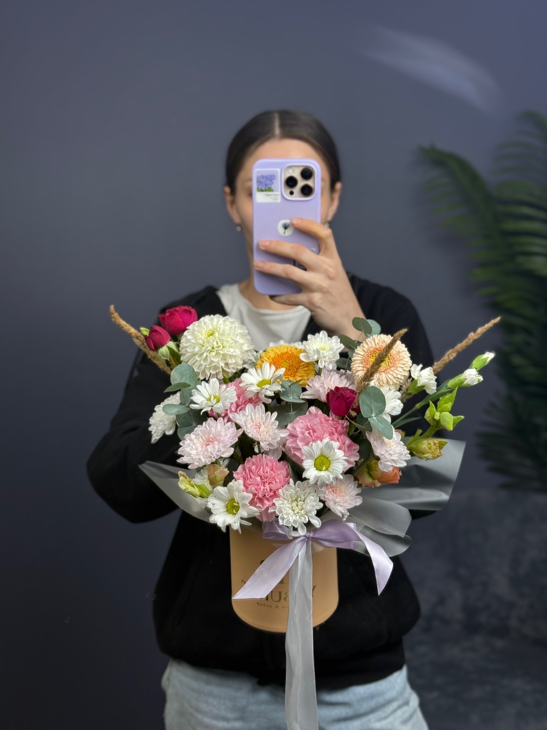 Летняя композиция в розовых тонах